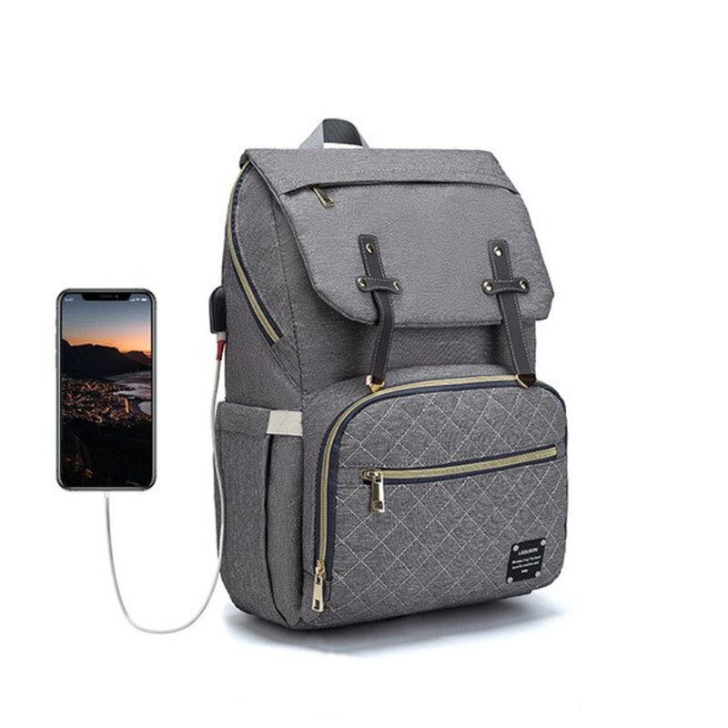 sac a langer a dos connecte USB