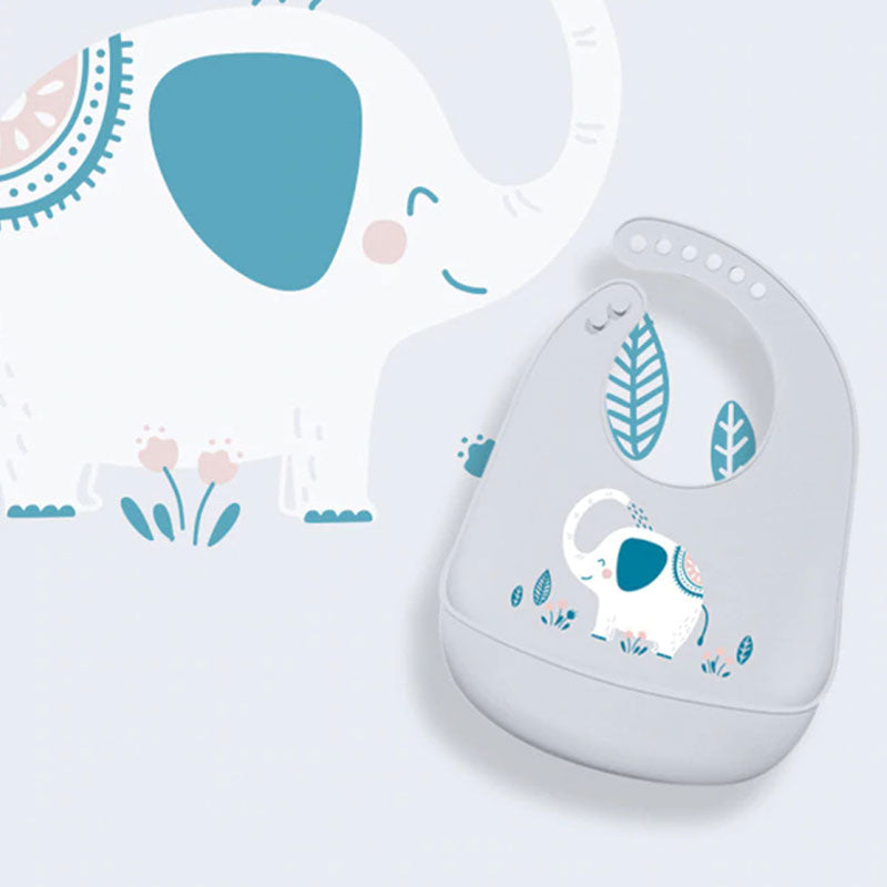 Bavoir en Silicone pour Bambin - Facile à nettoyer