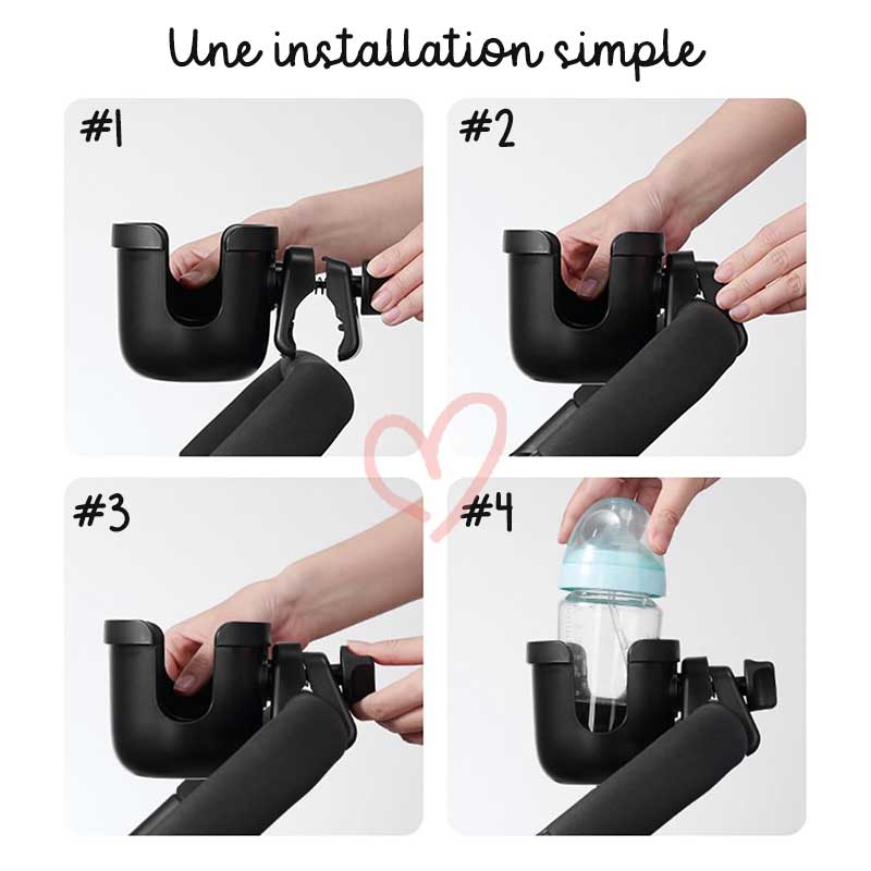 Porte Biberon & Telephone 2en1