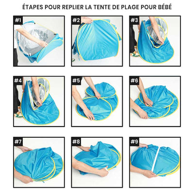 plier tente de plage Tente de plage pour bébé