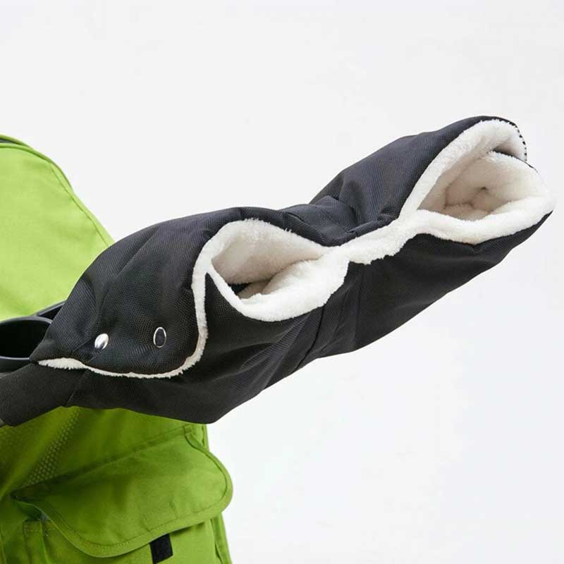 Newpop gants poussette, moufle poussettes avec polaire chaude et