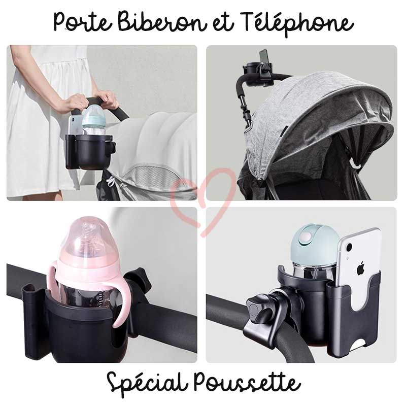 Porte Biberon & Telephone 2en1