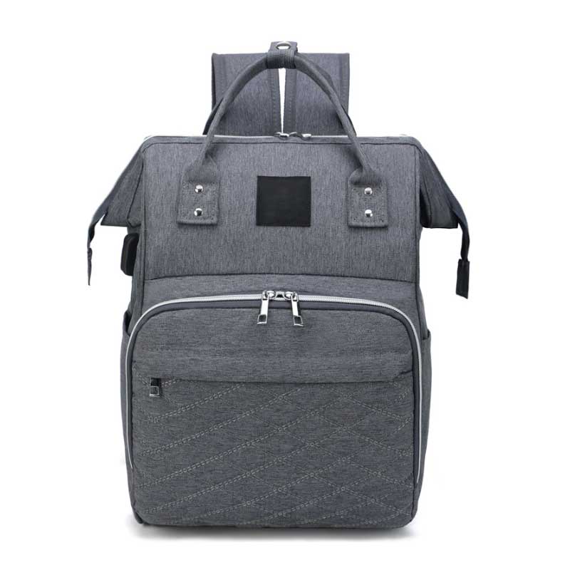 sac a langer a dos gris