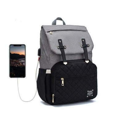 sac a dos a langer gris noir