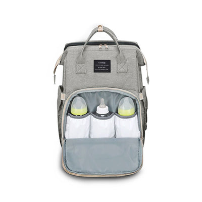 Sac a langer avec lit intégré - Coloris Gris Perle