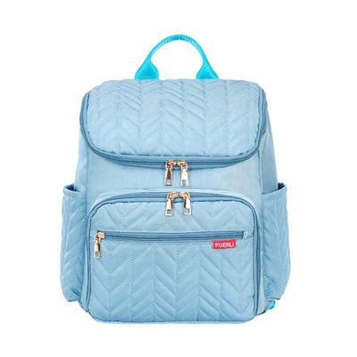 sac a langer a dos maternite bleu