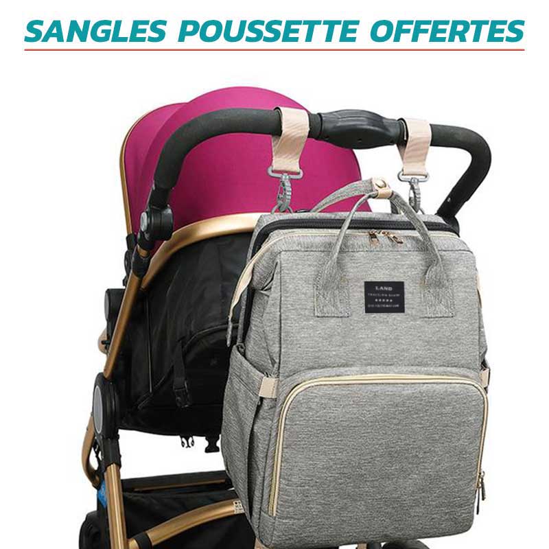Sangles Poussettes Offerte avec le Sac a Dos a Langer Lit